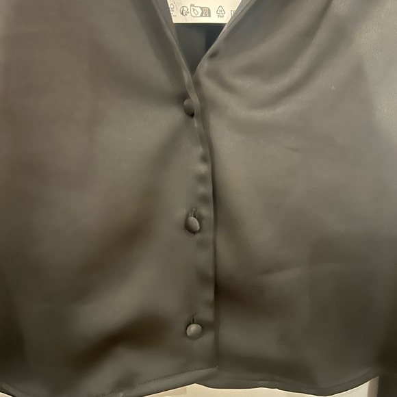 Zara Black Cropped Shirt - Picture 4 of 5